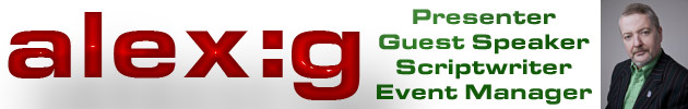 Alex J Geairns MCIM (aka alex:g), Freelance Writer/Presenter/Producer, CEO, Cult TV Productions, Founder, Ministry of Cineology Alex G